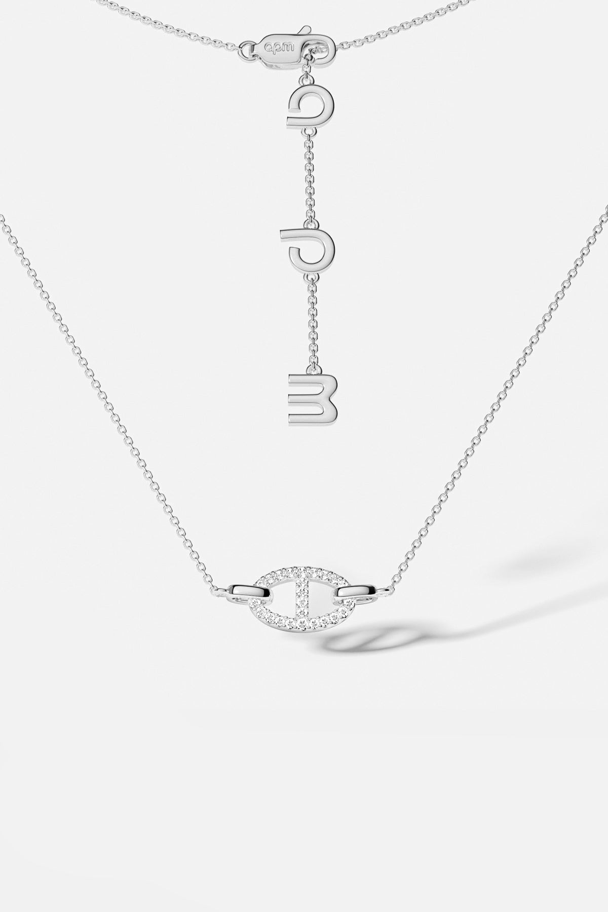 APM Morse Necklace, a luminous emblem of modern elegance and effortless charm.