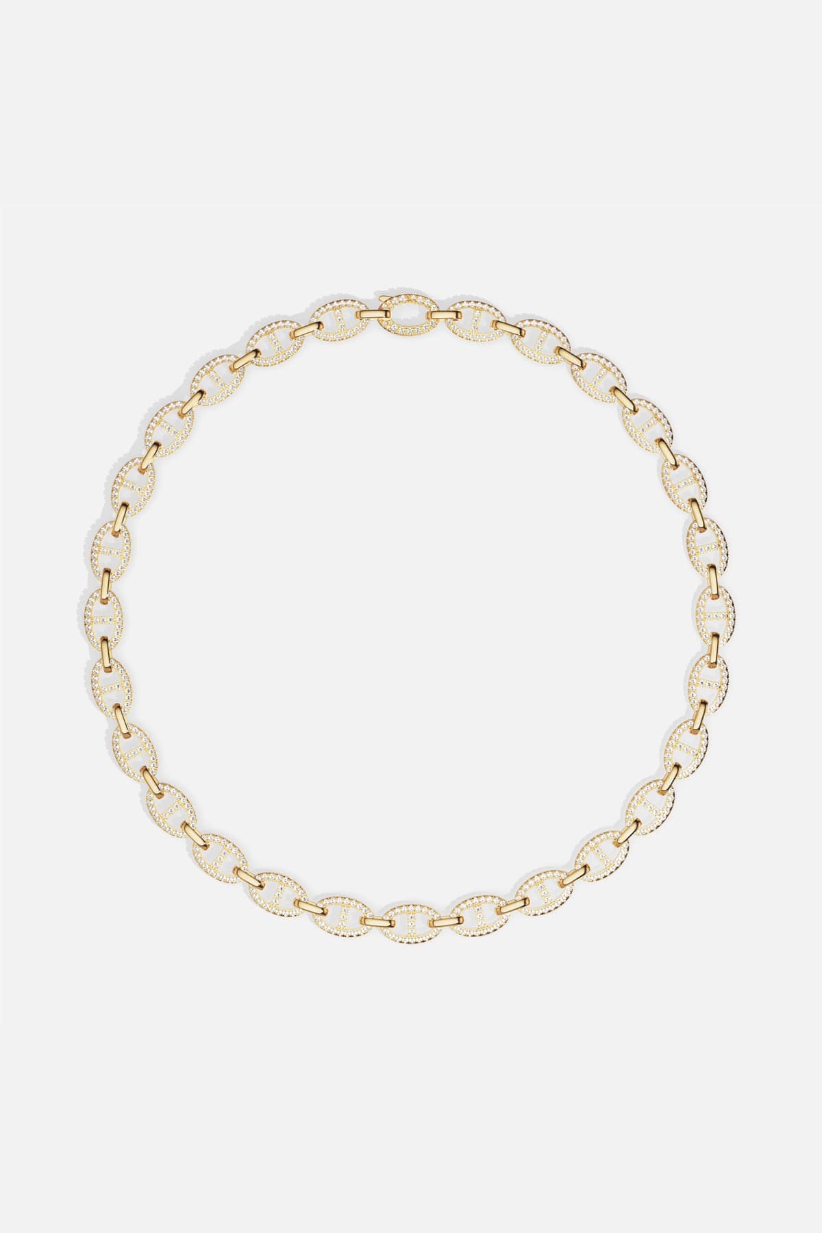 APM Chain Necklace, a golden statement shimmering with effortless allure.