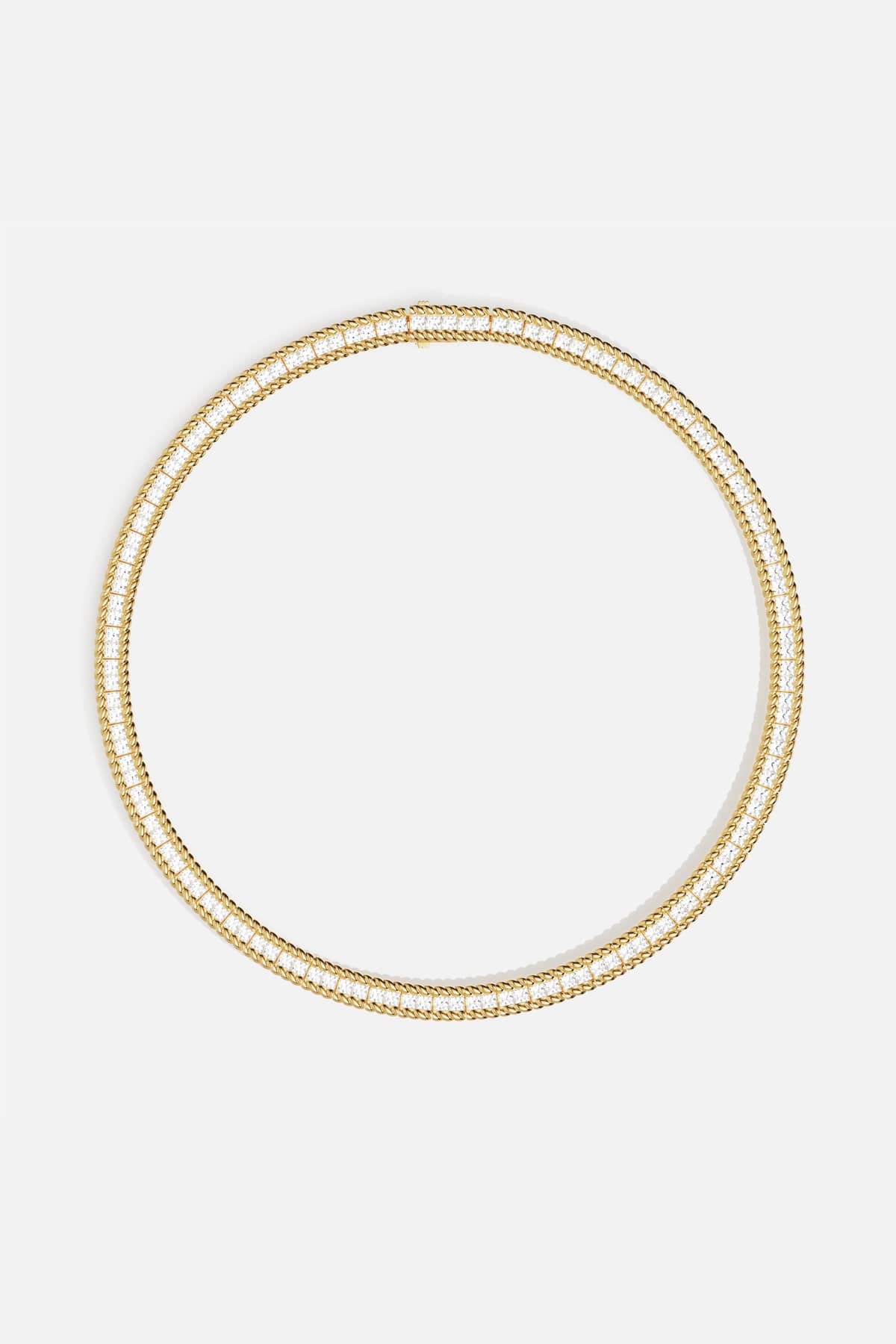 APM Necklace, a golden shimmer woven with quiet brilliance.