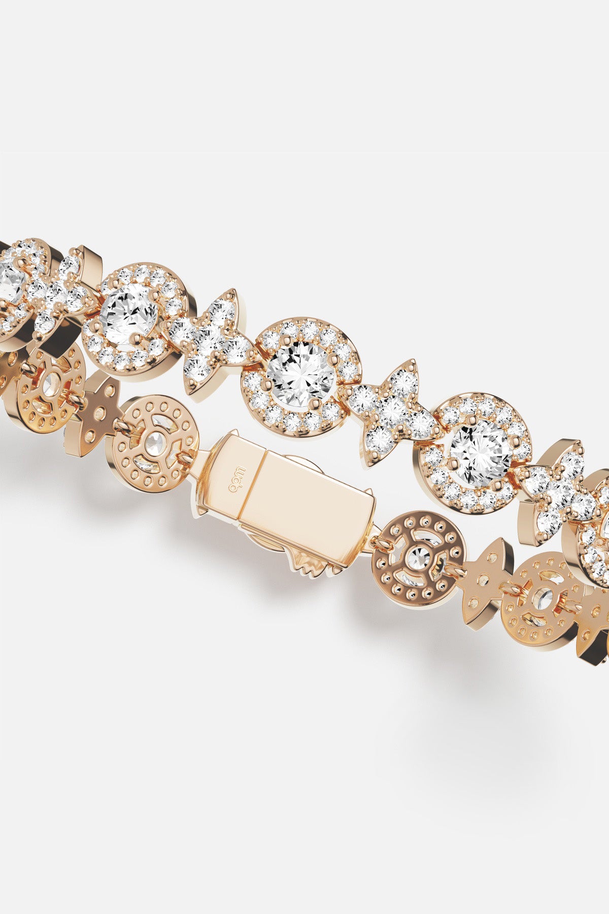 APM Bracelet in warm golden tones, radiant sparkle woven with effortless grace.