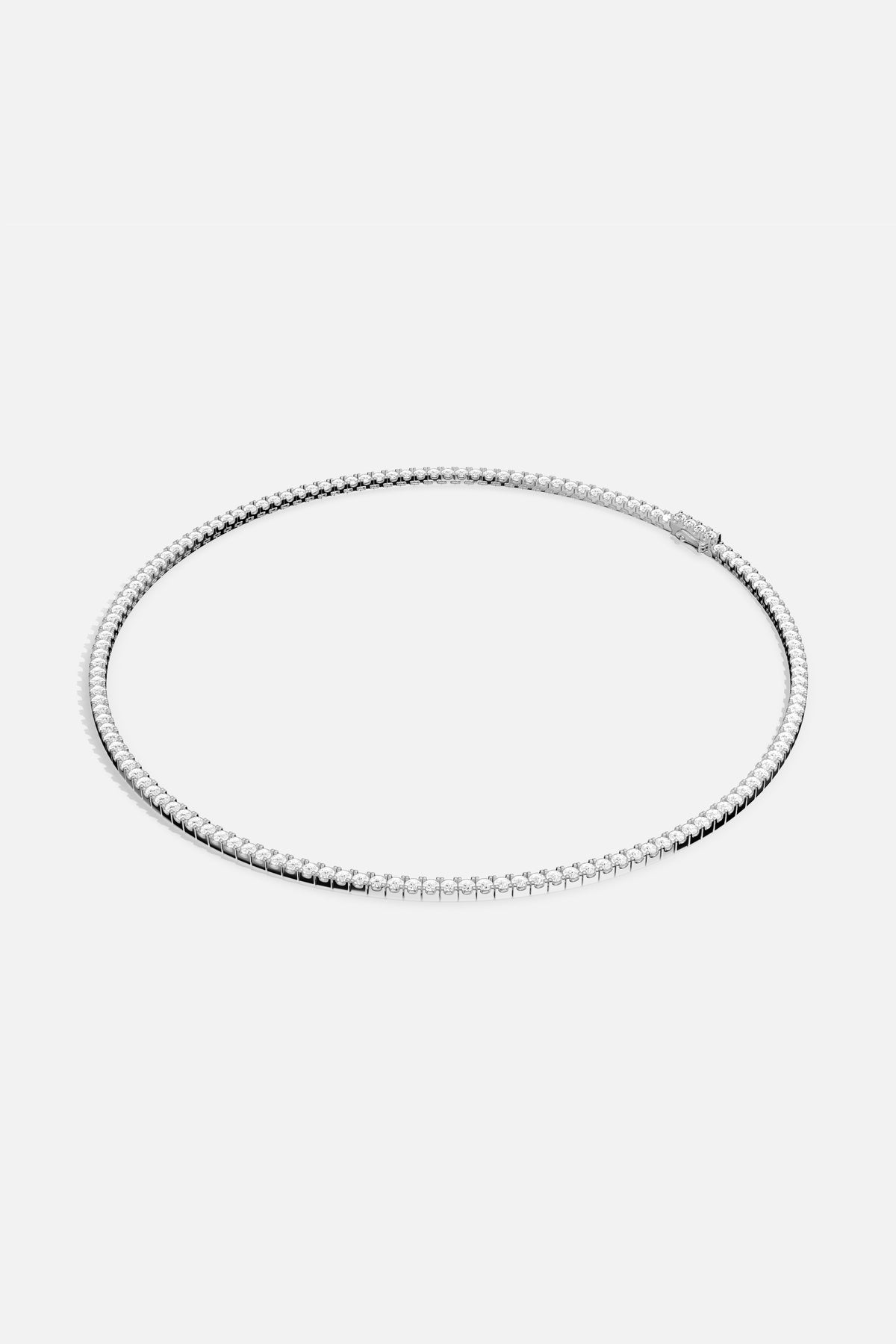 APM Tennis Necklace, a luminous line of brilliance for effortless everyday glamour.