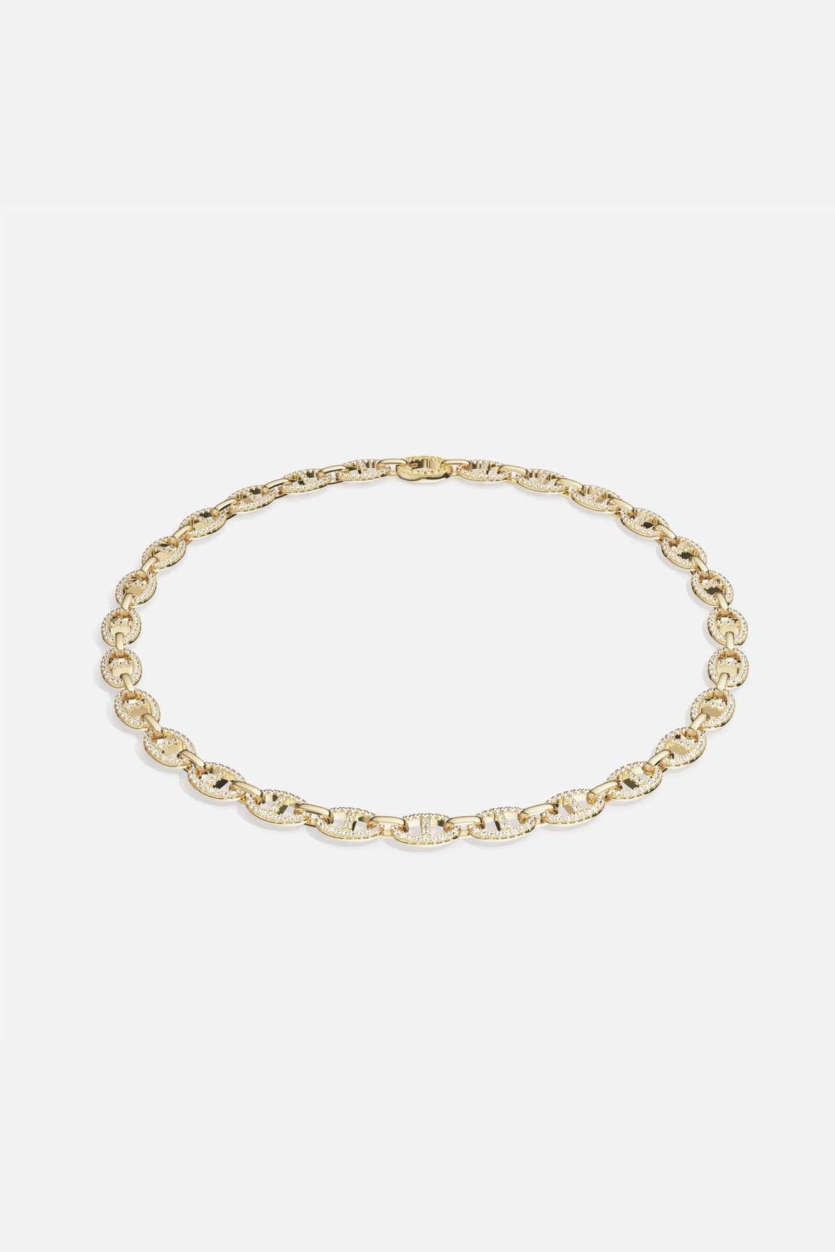 APM Monaco chain necklace in a golden hue, bold and effortlessly radiant.