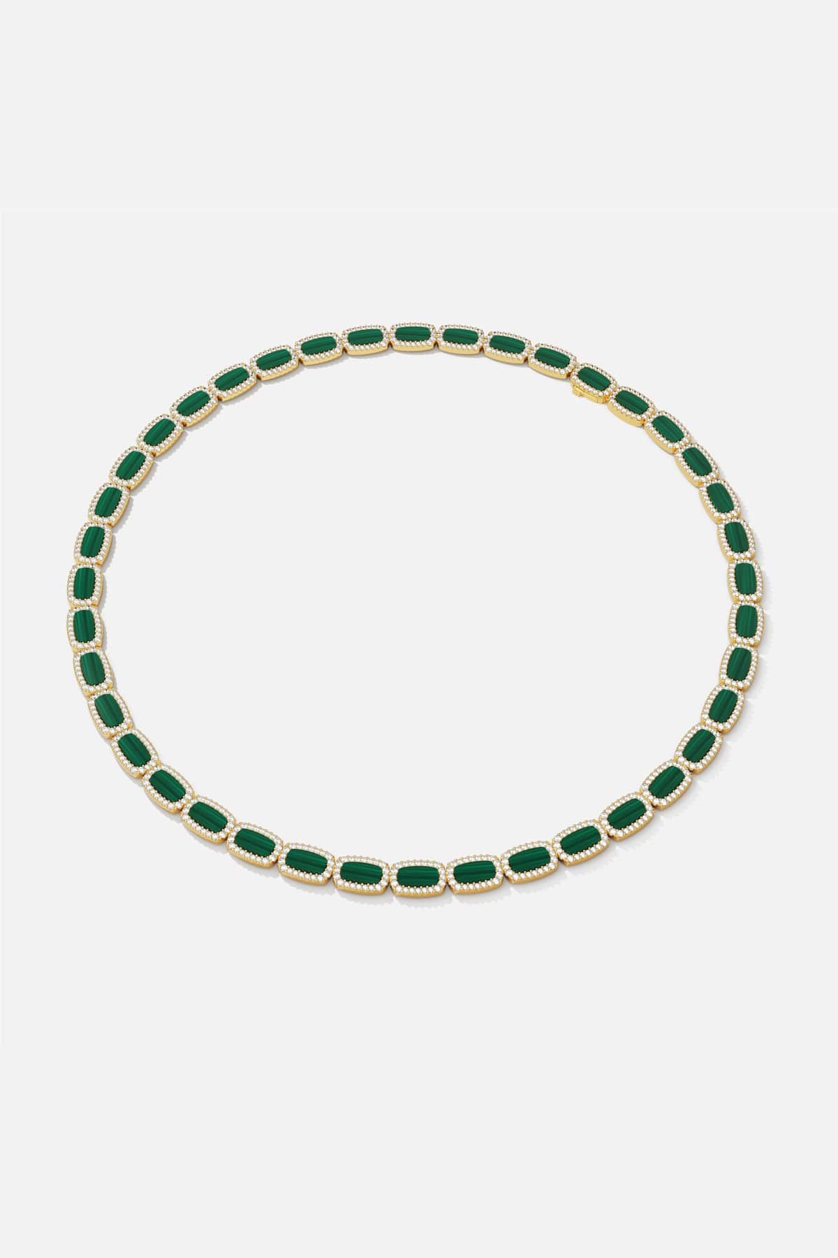 APM Monaco necklace in radiant green, a luminous ode to timeless elegance.