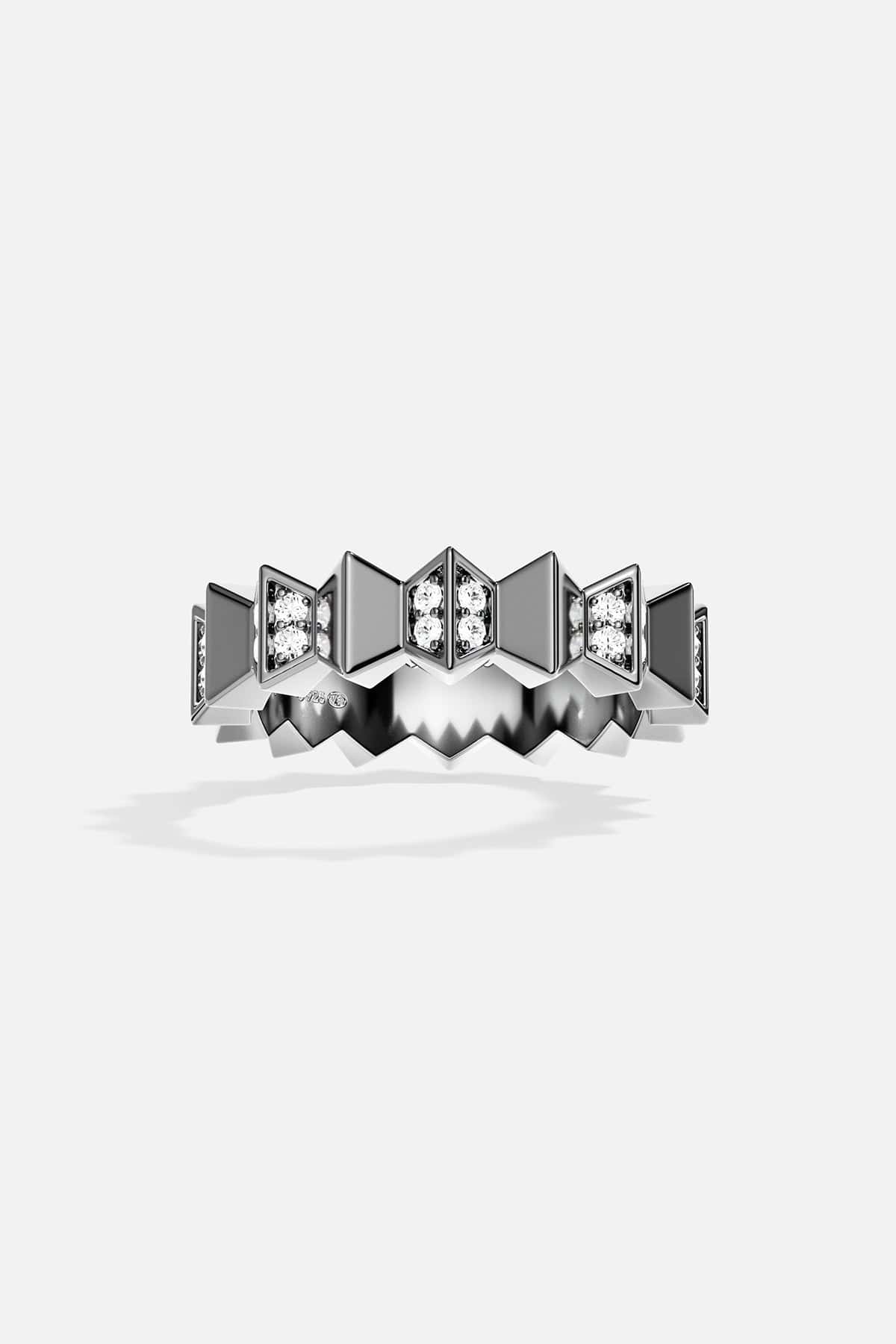 Dark Grey Up and Down Ring | APM Monaco Dark Grey Up and Down Ring | APM Monaco