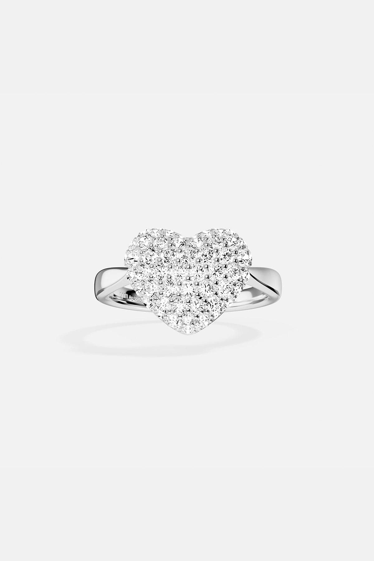 APM Monaco ハートモチーフ リング 指輪 シルバー 52 号 Heart Ring, Sterling Silver | APM Monaco