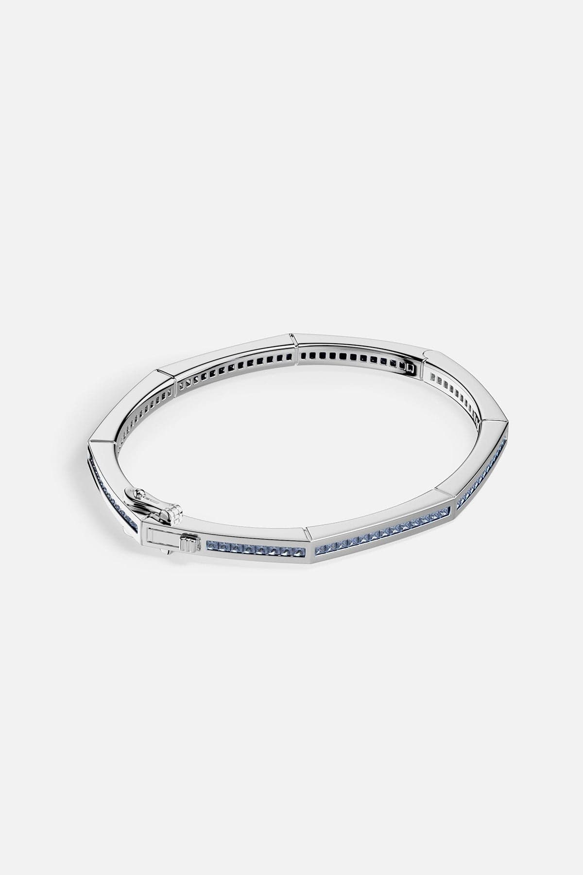 Blue Geometric Pavé Bangle - APM Monaco