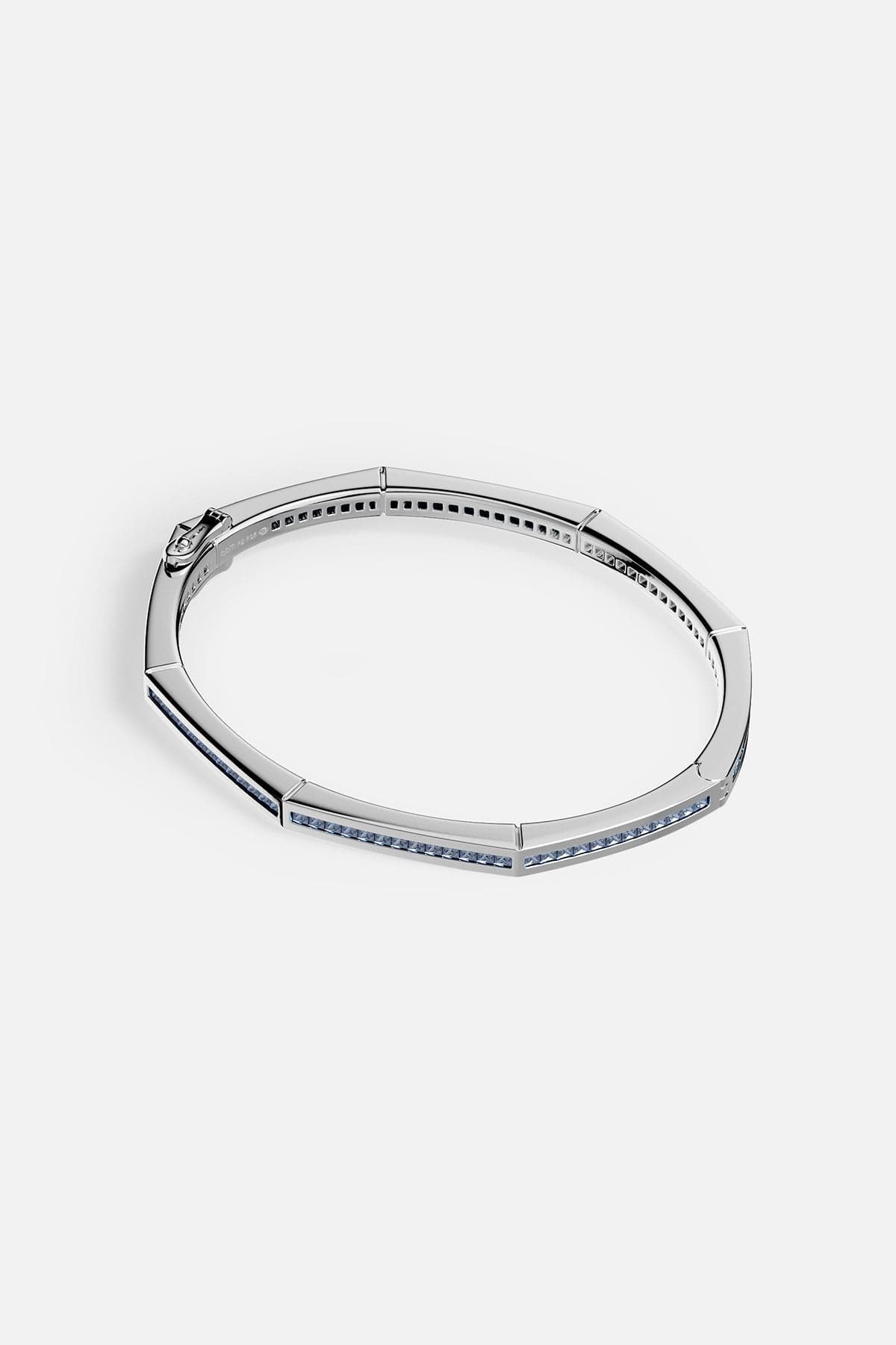 Blue Geometric Pavé Bangle - APM Monaco
