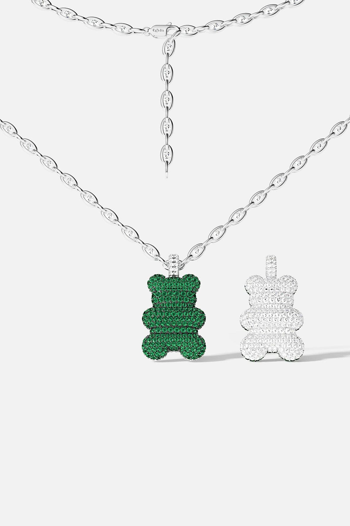 XL Mint Yummy Bear Chain Necklace - APM Monaco
