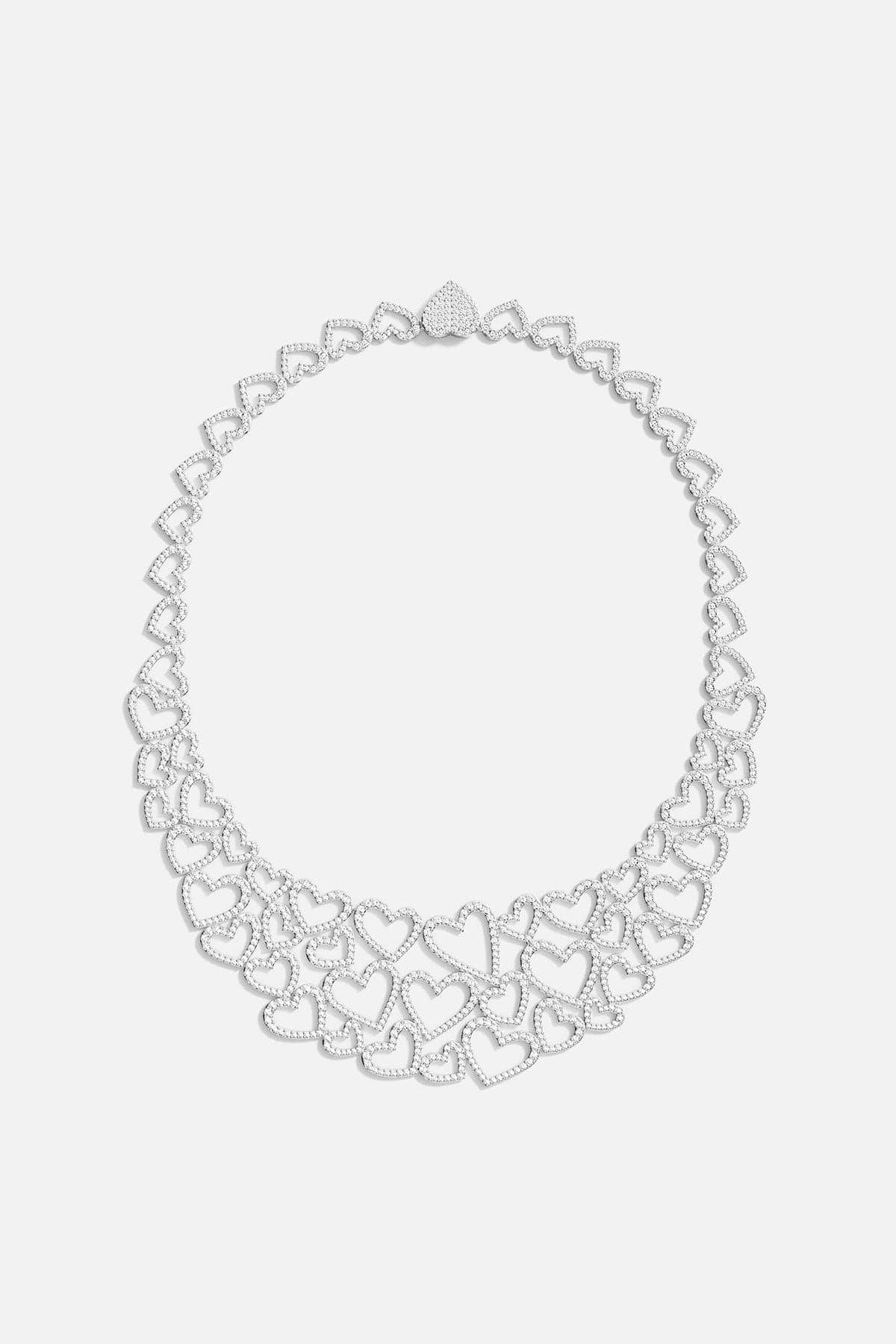 Statement Heart Necklace, Sterling Silver | APM Monaco
