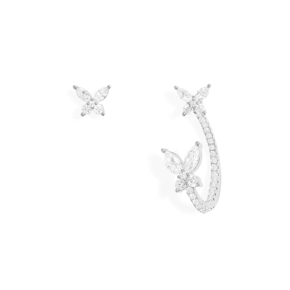 Asymmetric Butterfly Stud and Ear Cuff | APM Monaco 