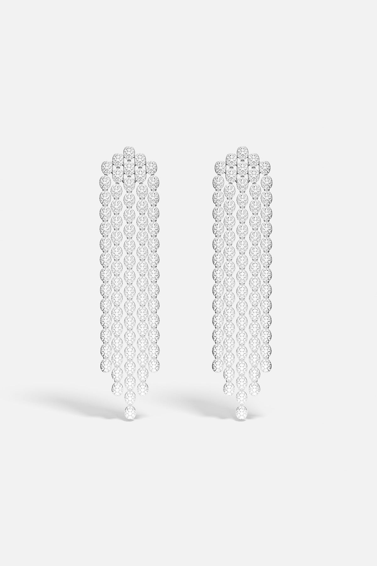 Pavé Cascade Earrings - APM Monaco