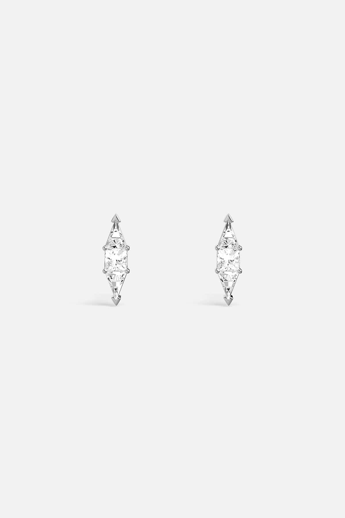 APM Monaco Art Deco Stud Earrings