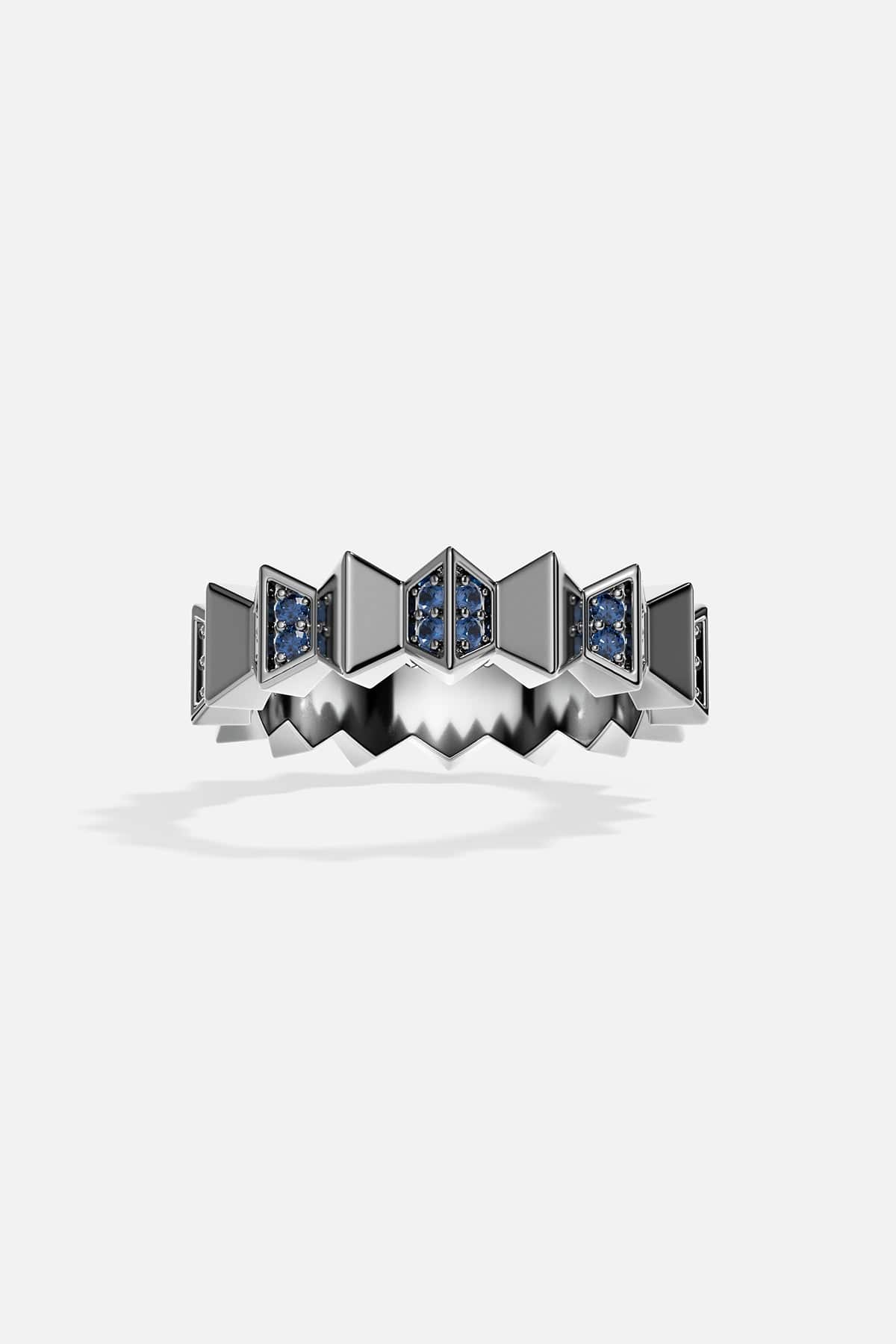 APM Monaco Blue Up and Down Ring