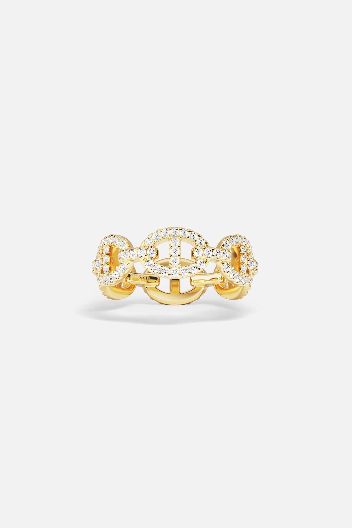 apm Monaco Mediterranee ハートリング 10号 52 Maille Marine Ring, Yellow Gold | APM Monaco
