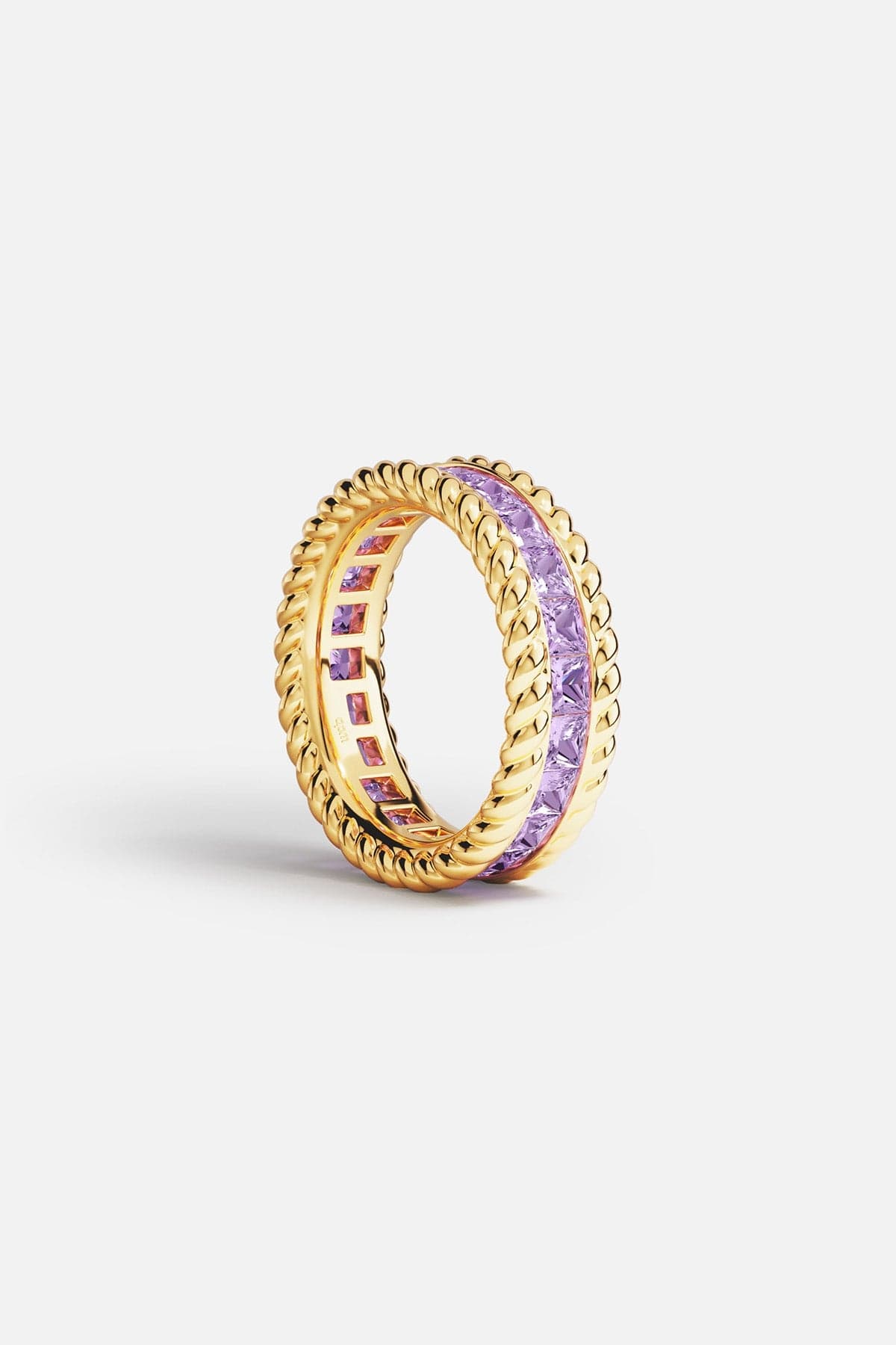 Torsade Lavande Pavé Ring - APM Monaco