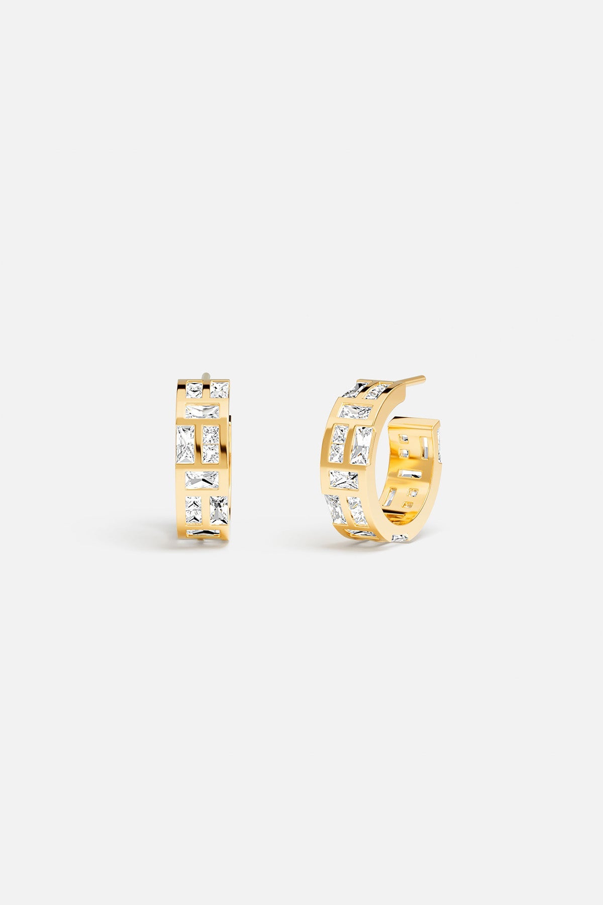 APM Monaco Ice Hoop Earrings