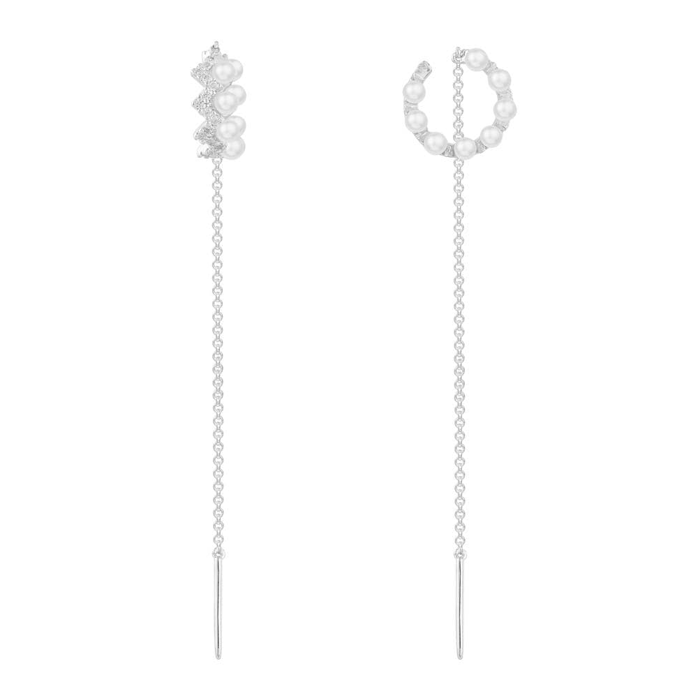 Upside Down Diamond Drop Earrings in Yellow Gold