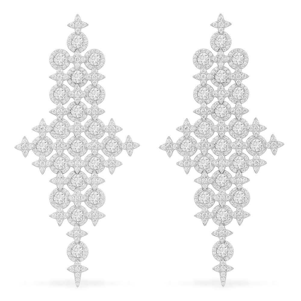Pavé Statement Météorites Drop Earrings | APM Monaco