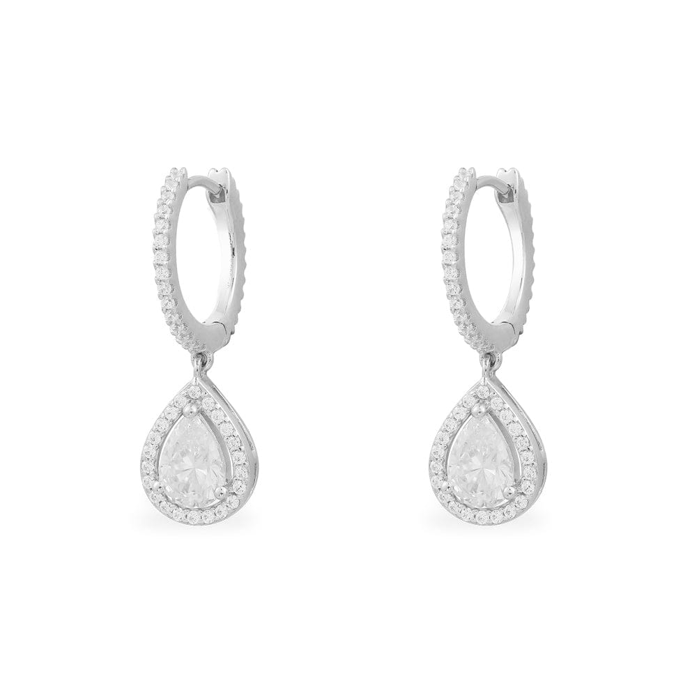 Pavé Hoop Earring With Drop Apm Monaco