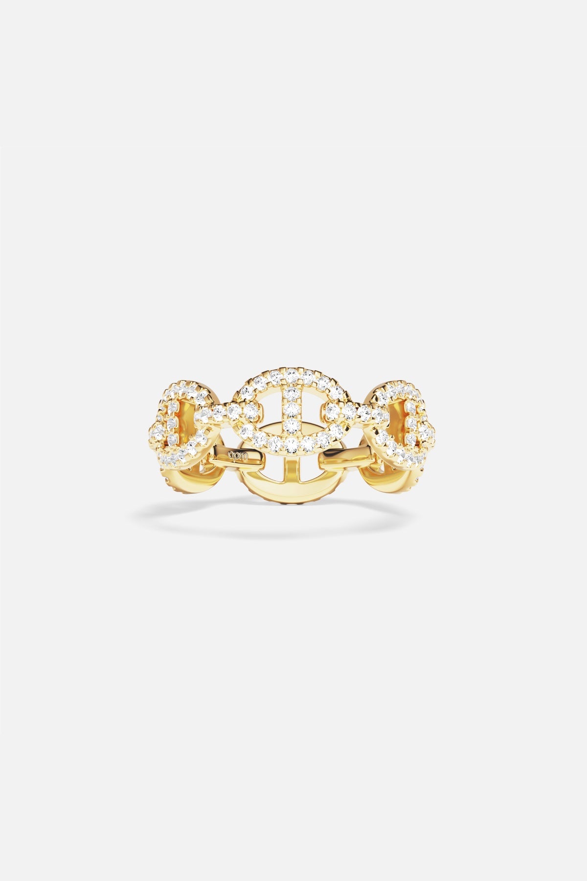APM Marine Ring, golden links shimmering with effortless modern elegance.