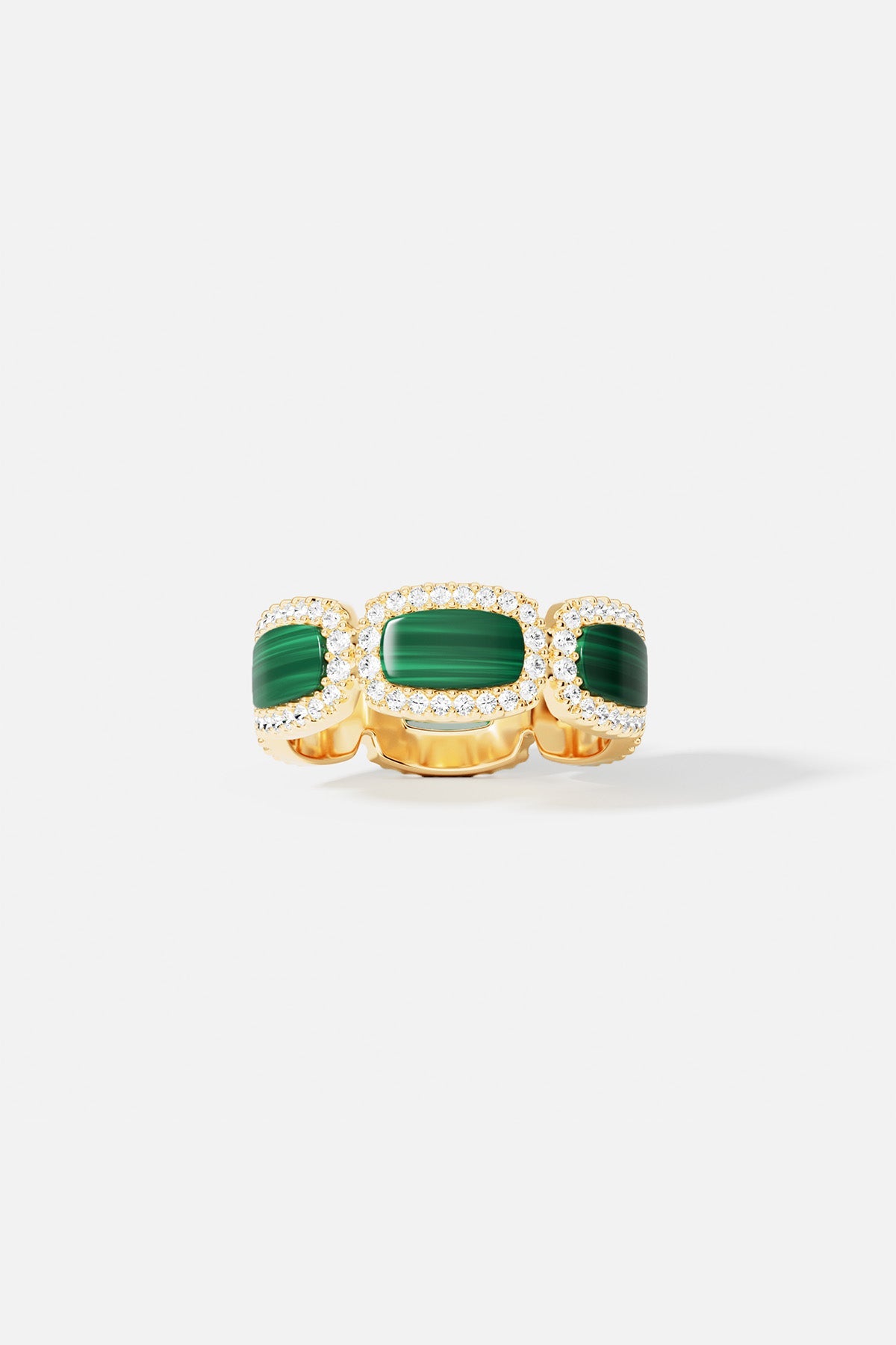 APM Ring in radiant green, a bold statement of contemporary elegance.