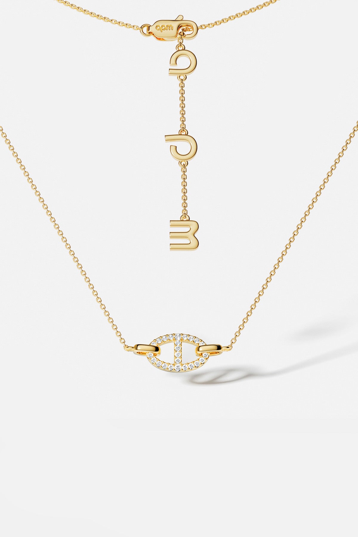 APM Morse Necklace, a golden whisper of modern elegance.