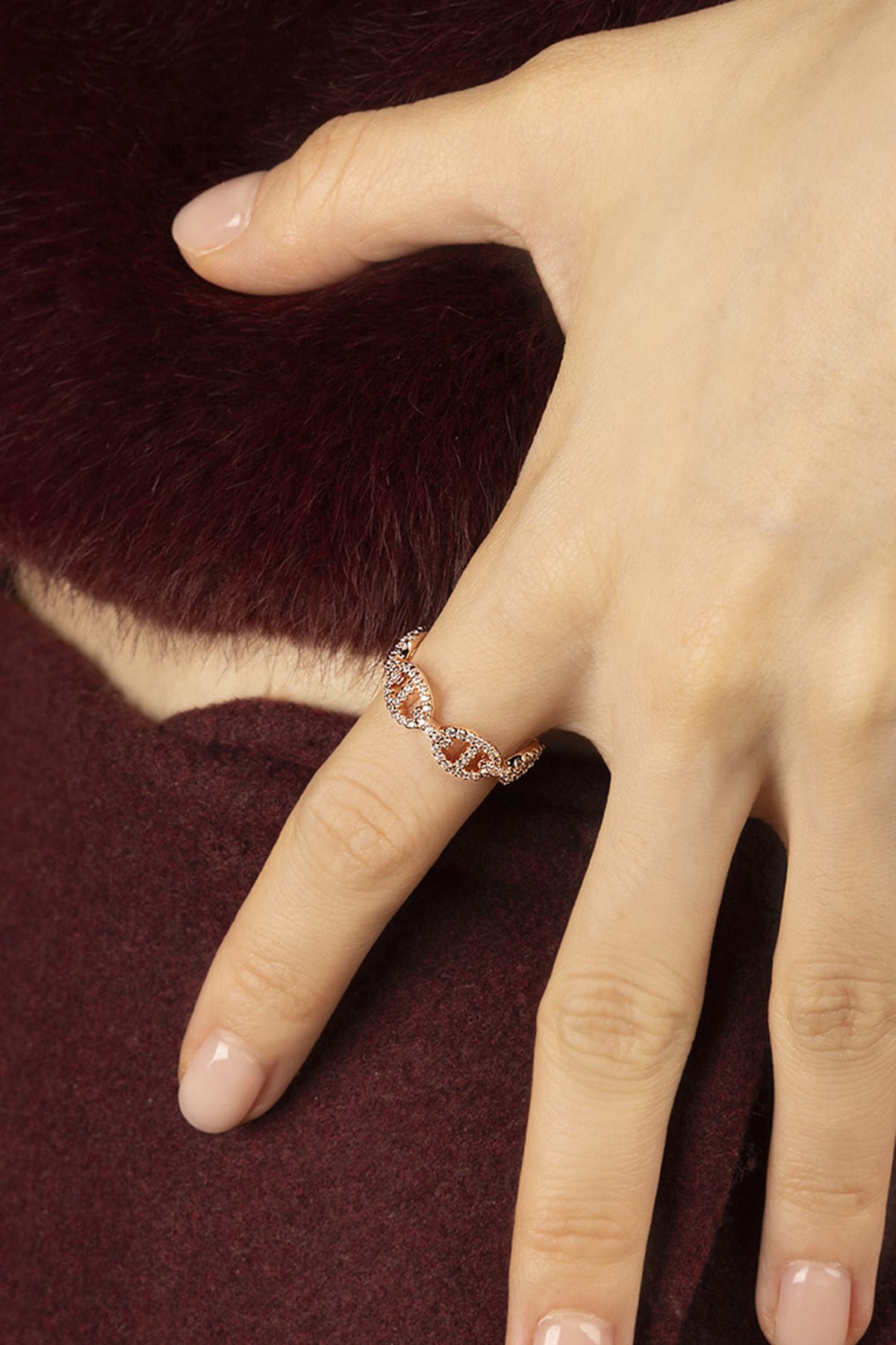 Marine Ring, 18k rose gold finish | APM Monaco