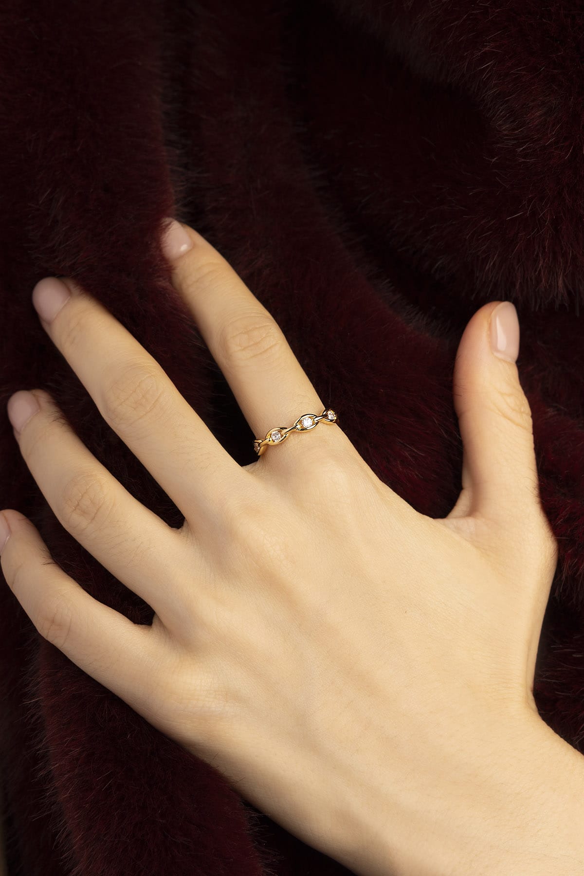  FESTIVAL Monaco リング　13号 Enchaîné Ring, 18k yellow gold finish | APM Monaco