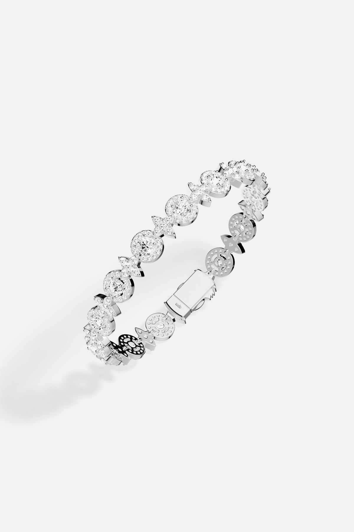 APM Monaco bracelet in rhodium finish, a radiant everyday sparkle.