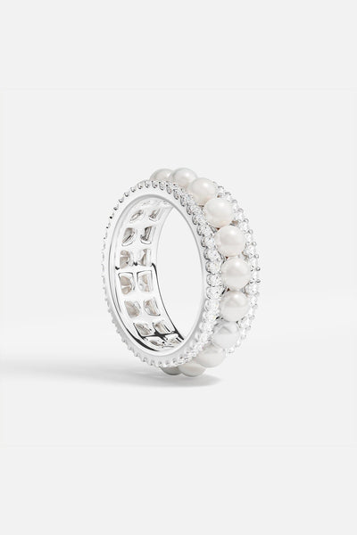 Up and Down Ring with Pearls | APM Monaco