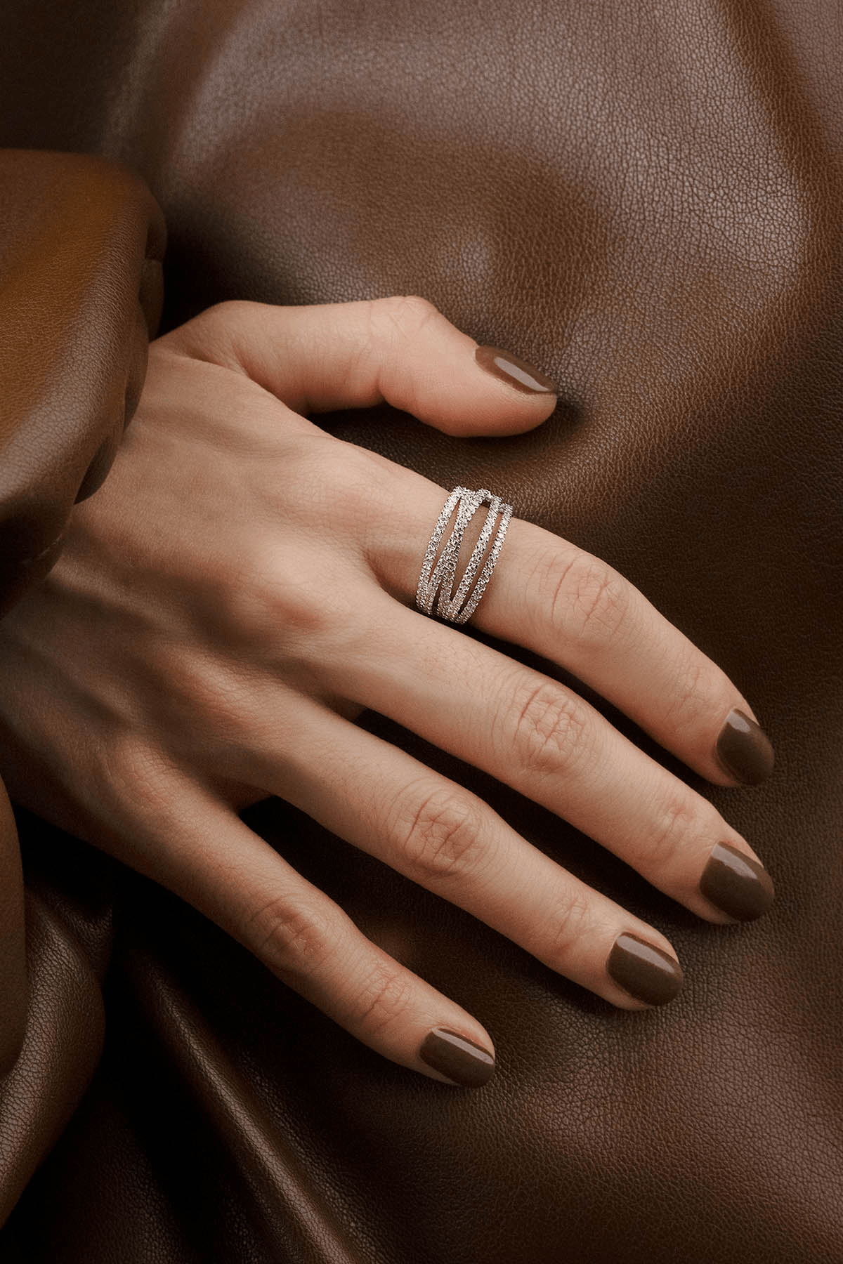 APM Monaco Five-Hoop Ring in Silver