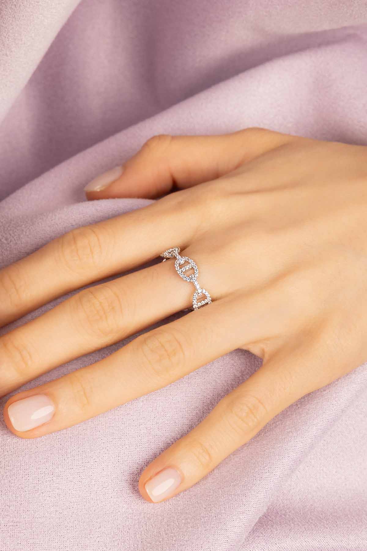 apm monaco Maille Marine リング ピンクゴールド 13 Maille Marine Ring, Rose Gold | APM Monaco