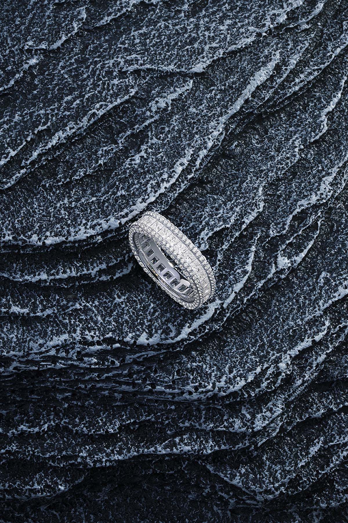 APM Monaco Pave Ring in Silver