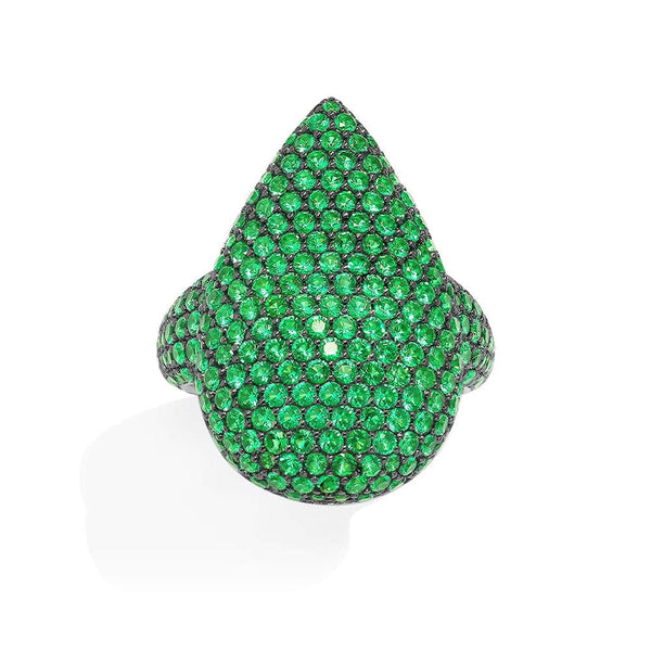 Bold Green Drop Ring