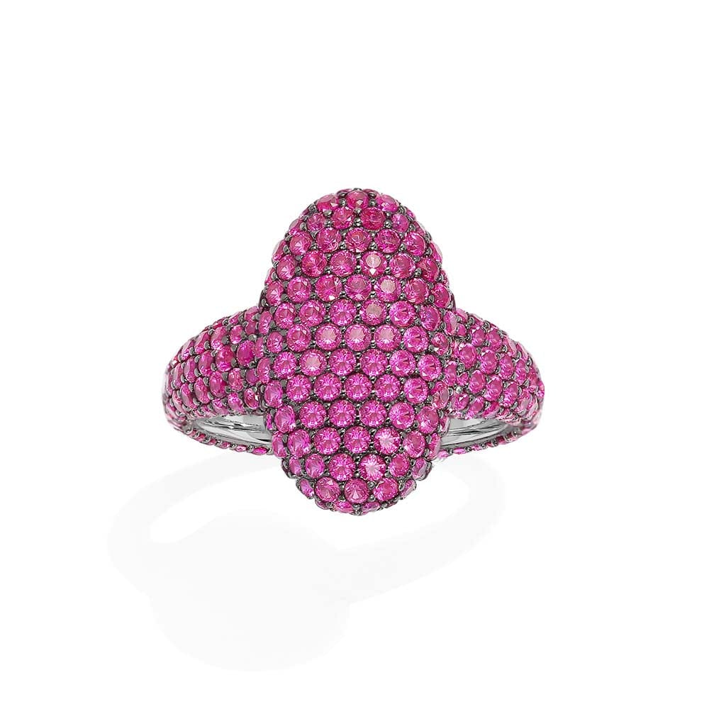 Fuchsia Oval Ring - APM Monaco