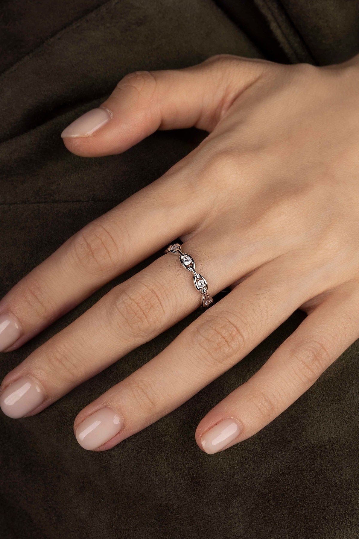 Chain Ring, White Alloy | APM Monaco
