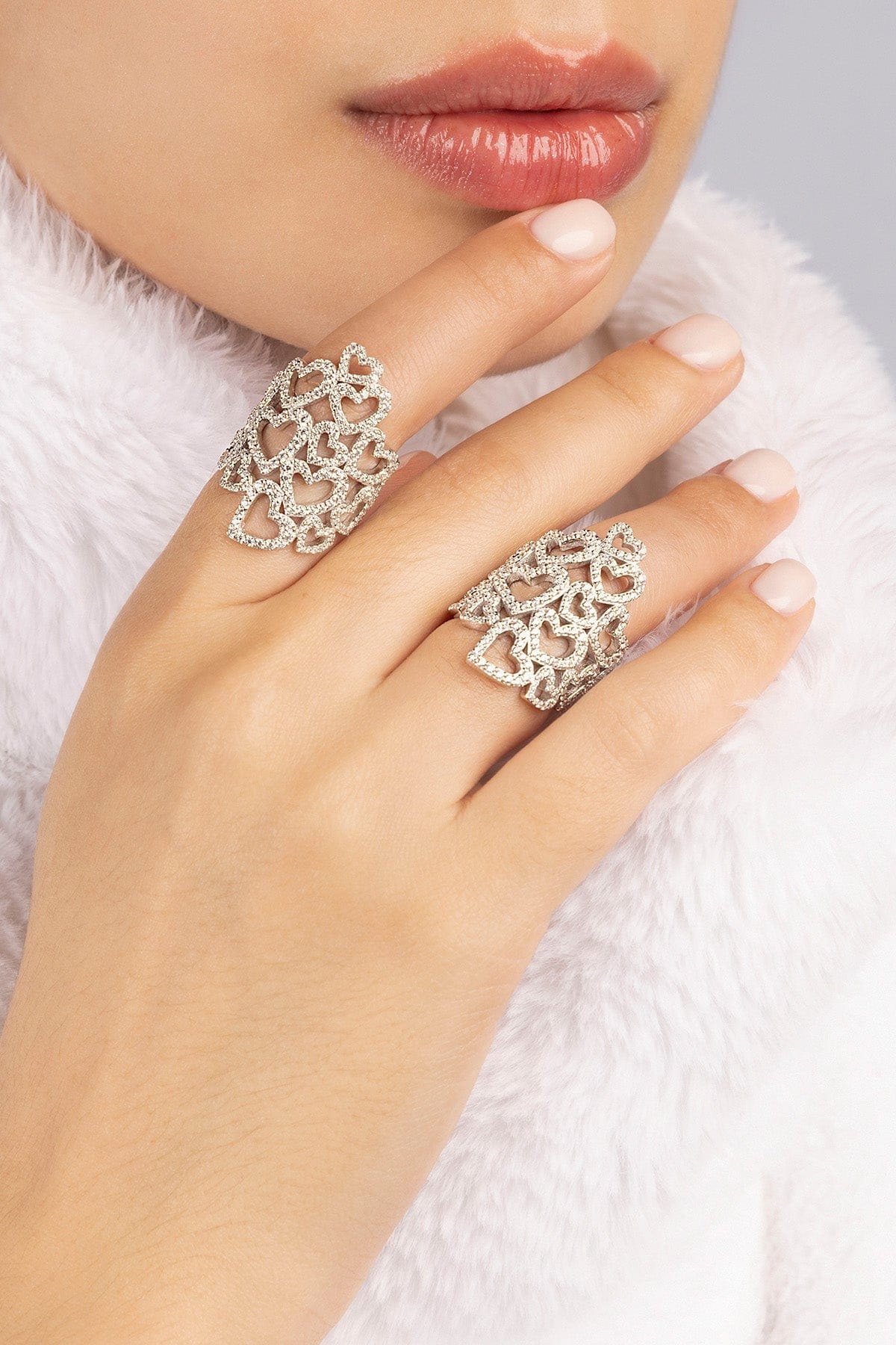 Statement Heart Ring, Sterling Silver | APM Monaco