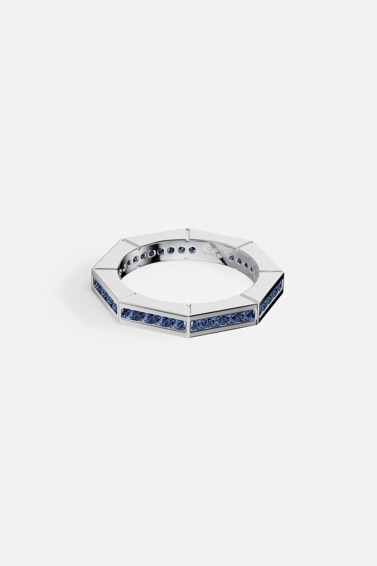 Blue Geometric Pavé Ring - APM Monaco
