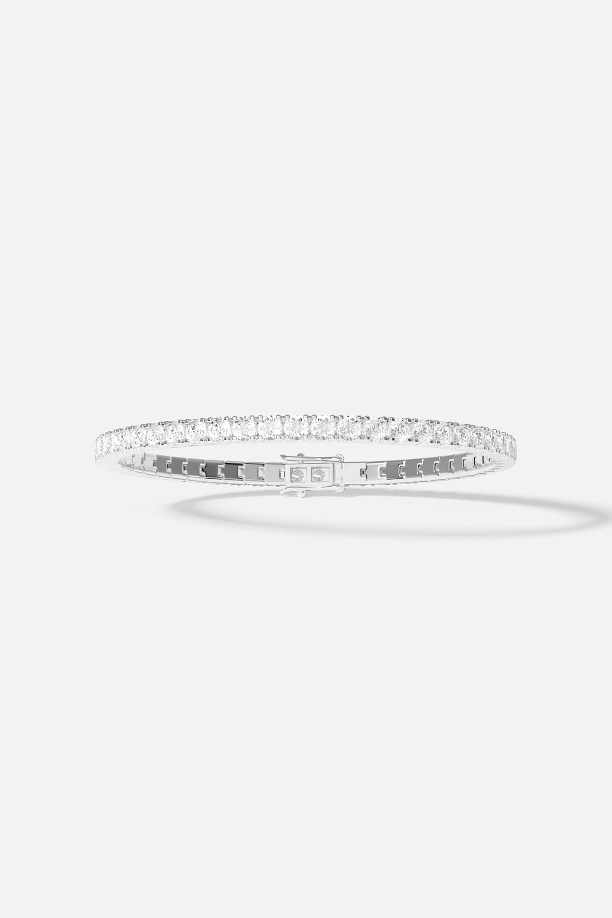 APM Monaco Pavé Bangle in Silver