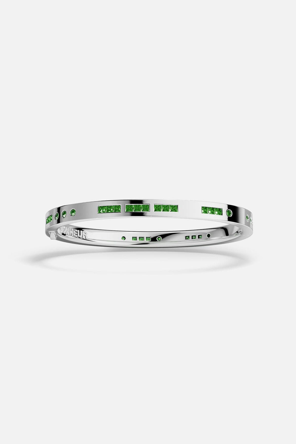 Green Bonheur Morse Code Bangle | APM Monaco