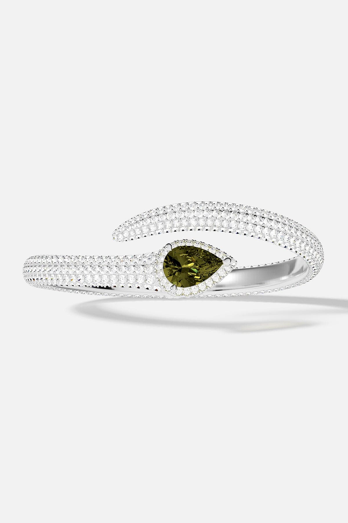 Brazalete Pera Khaki - Plata