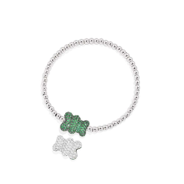 Baby Mint Yummy Bear Bracelet with Beads