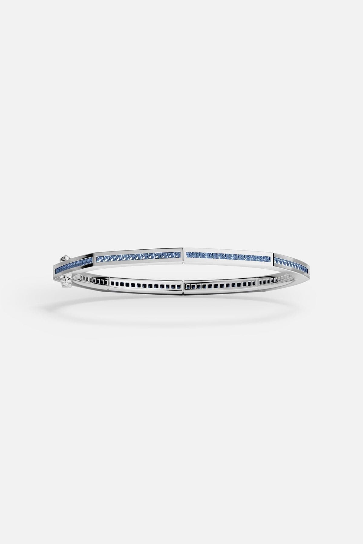 Blue Geometric Pavé Bangle - APM Monaco