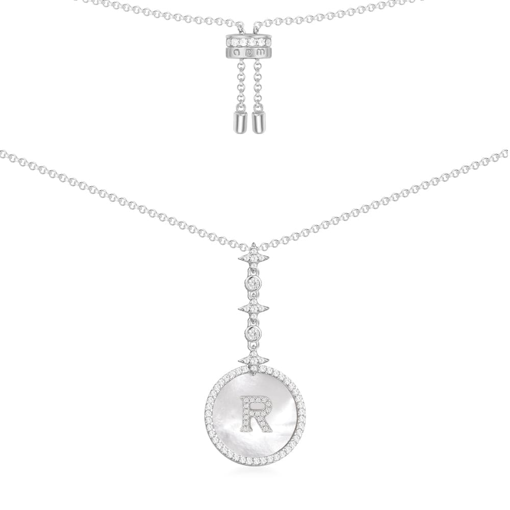 LORO initial necklace 01 silver 大文字 明朝体 initial necklace 01 silver｜LORO(ロロ)公式通販