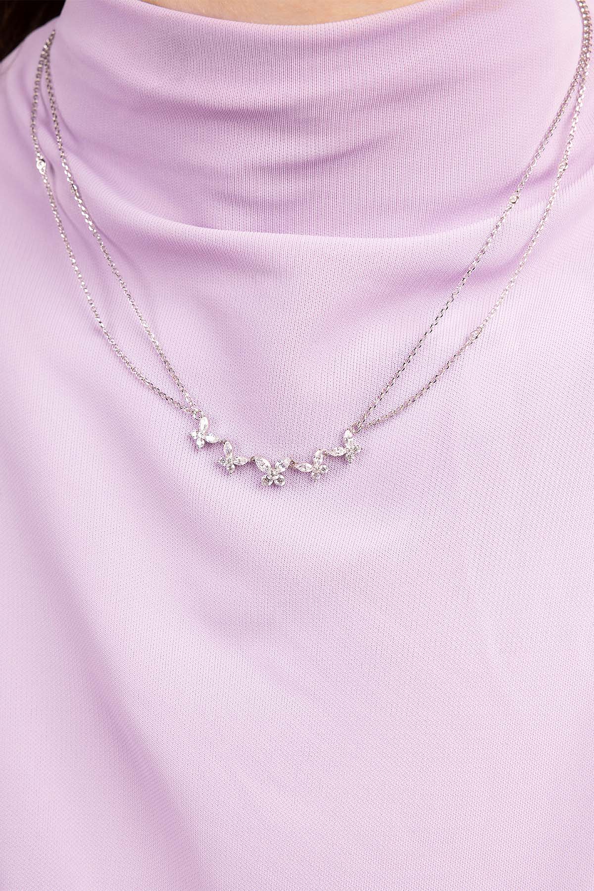 Double Chain Butterflies Necklace | APM Monaco Double Chain Butterflies Necklace | APM Monaco