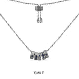 Smile Morse Code Adjustable Necklace