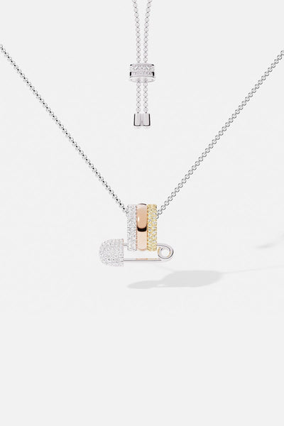 スモーキーブルーRose coin necklace-EMF AC6952XTRH-apm-monaco-