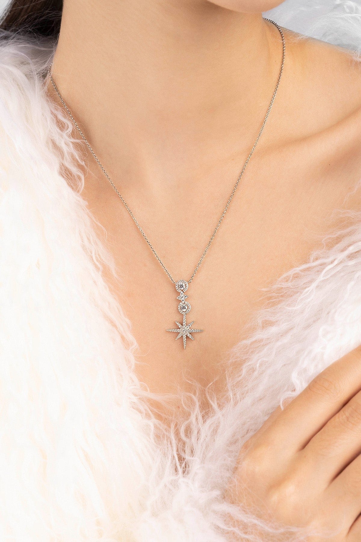 Pavé Météorites & Circles Adjustable Necklace | APM Monaco