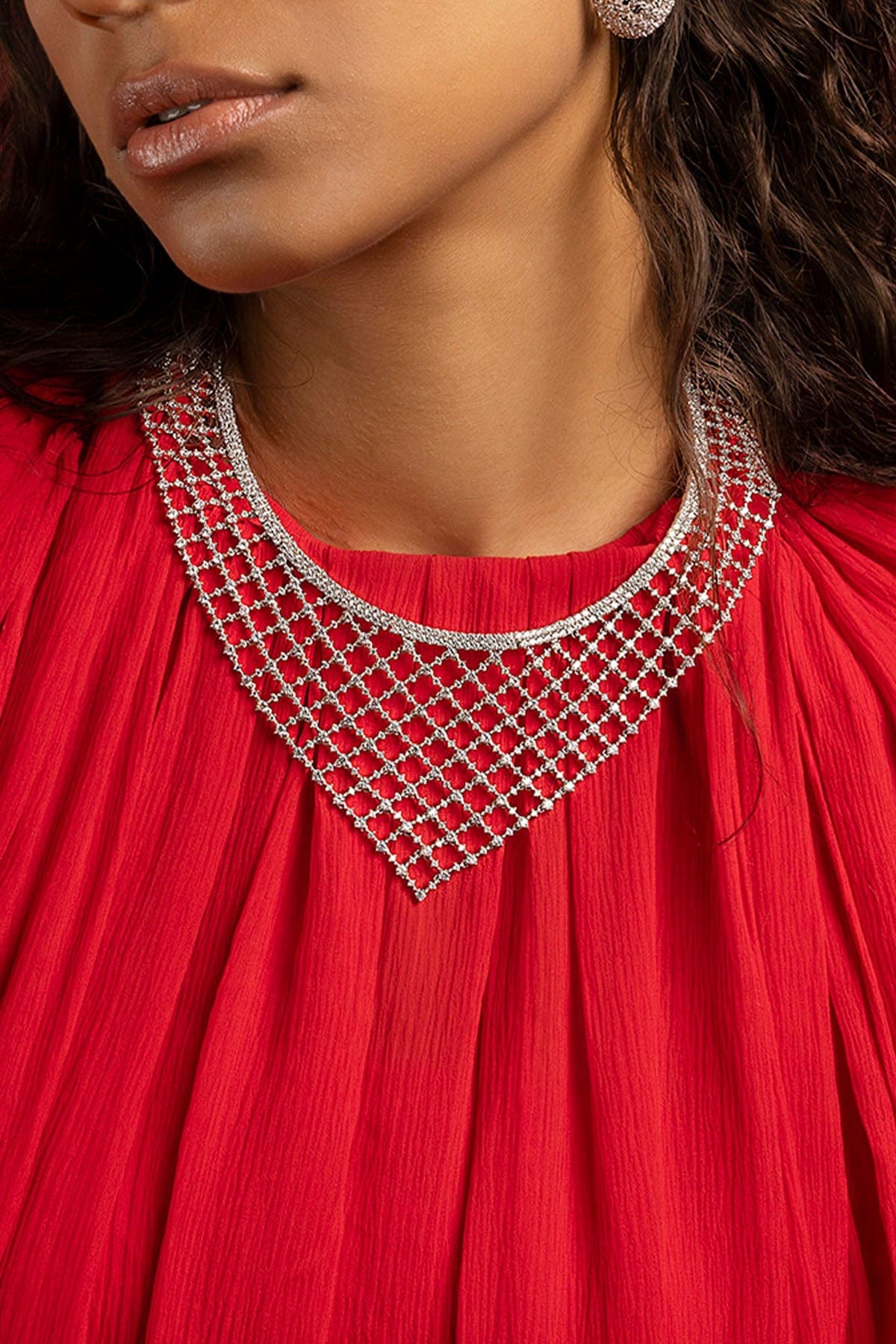 APM Monaco Maille Rivet Choker in Silver