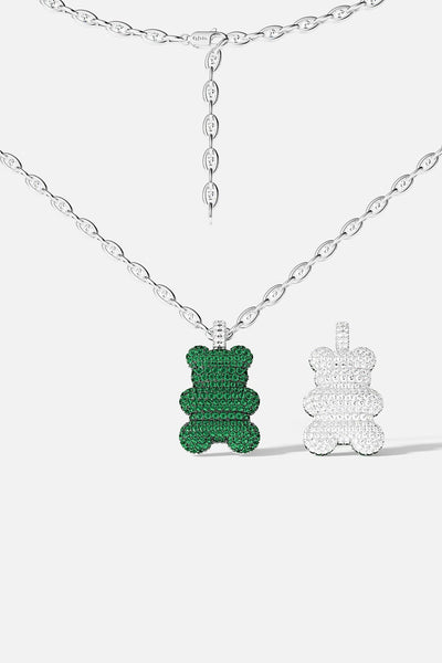 XL Mint Yummy Bear Chain Necklace | APM Monaco
